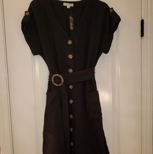 Button down black casual dress - NEW